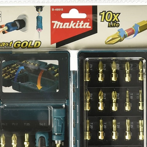 MAKITA IMPACT GOLD TORSION BIT (26PC/SET) B-49915 | Shopee Malaysia