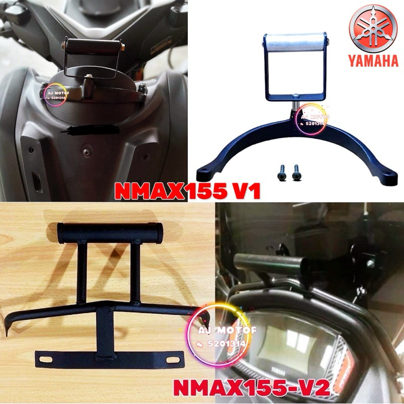 YAMAHA NMAX155 V1 V2 GPS BRACKET / PHONE HOLDER NMAX RACK SMARTPHONE ...