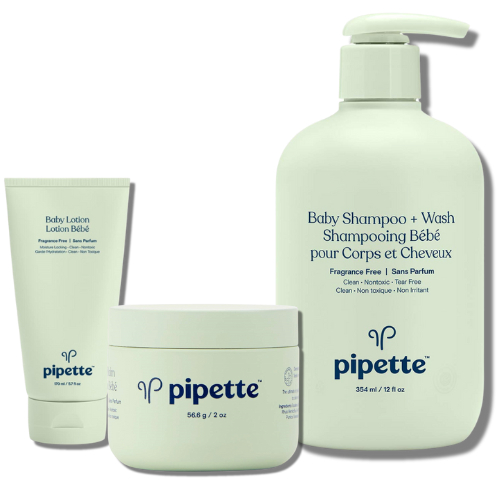 Pipette Baby Shampoo and Body Wash Baby Lotion Balm TearFree Bath