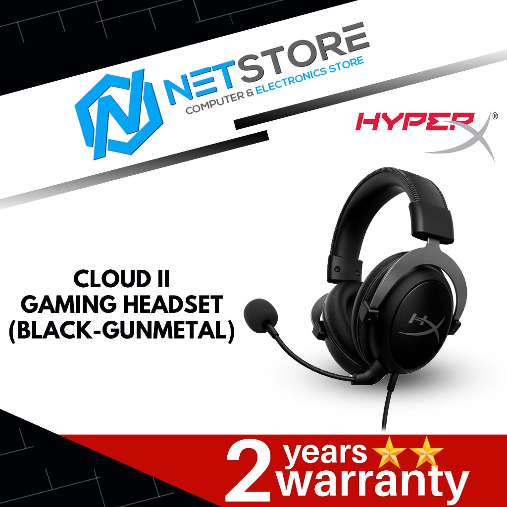 HYPERX CLOUD II GAMING HEADSET (BLACKGUNMETAL) KHXHSCPGM 4P5L9AA