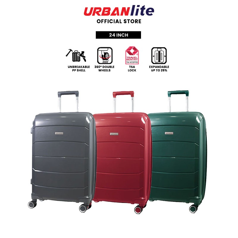 URBANlite Ridge (24") Polypropylene [PP] Hard Case TSA Lock Expandable