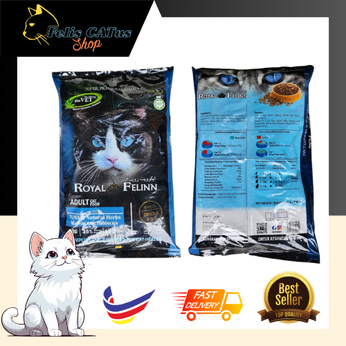 100% HALAL 1KG Repack Royal Felinn cat dry food 1KG REPACK makan kucing ...