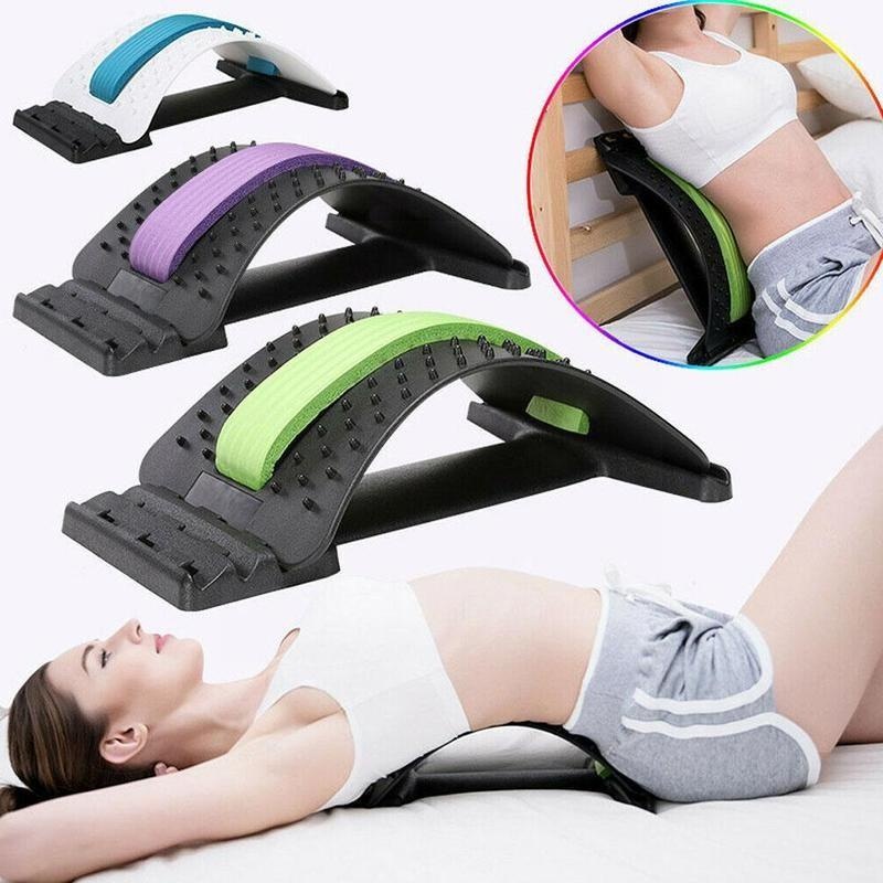 Back Stretcher Lumbar Spine Relief Device Waist Stretch Magnetic ...