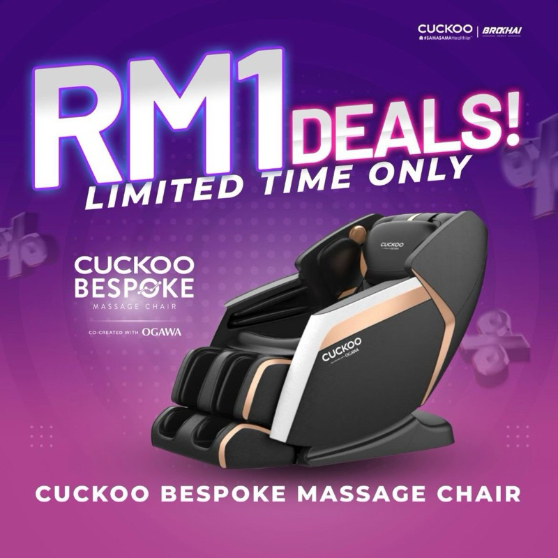 Chat Seller] BESPOKE MASSAGE CHAIR WITH OGAWA EXPERT KERUSI URUT