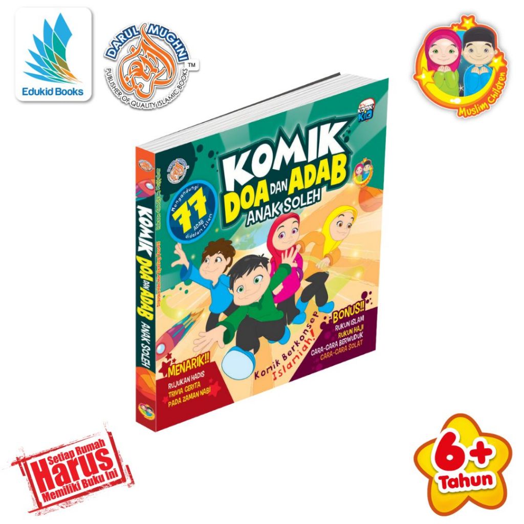 Buku Cerita - 77 Komik Dan Adab Anak Soleh - Buku Komik - Komik ...