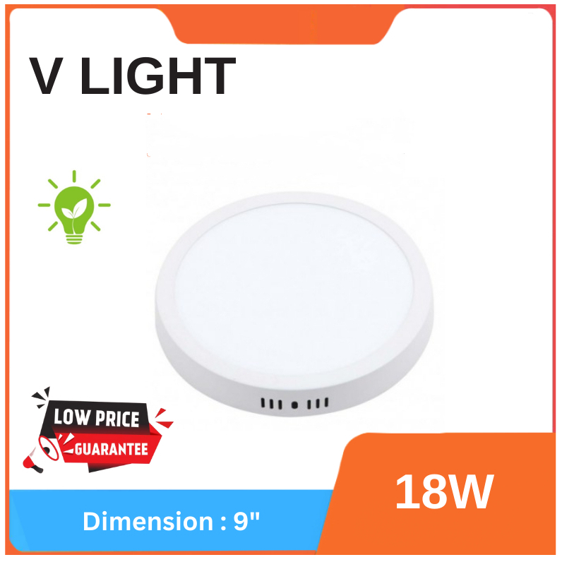 [Premium Quality] 18W V LIGHT SURFACE MOUNT LED CEILING LIGHT LAMPU ...