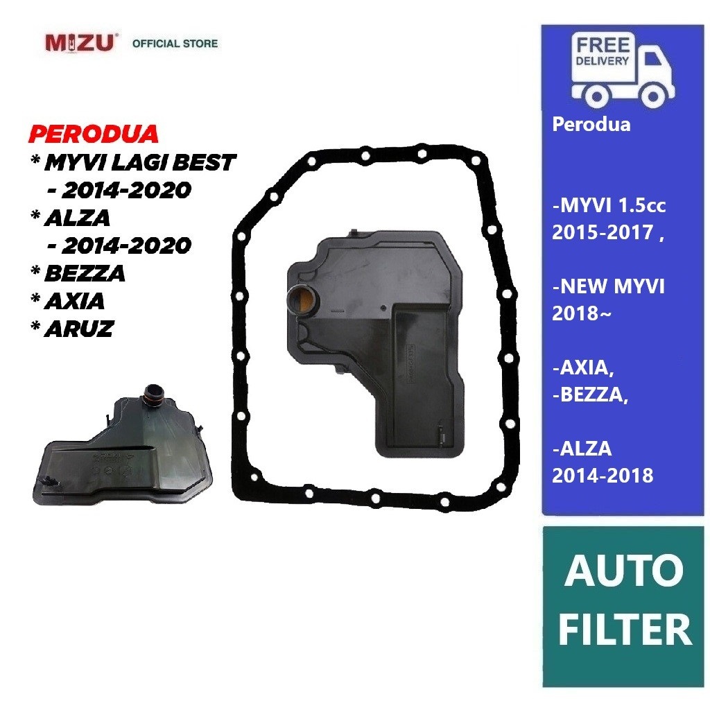 MIZU AUTO FILTER Bezza, axia , MYVI LAGI BEST 2014 ,MYVI 2018,ALZA