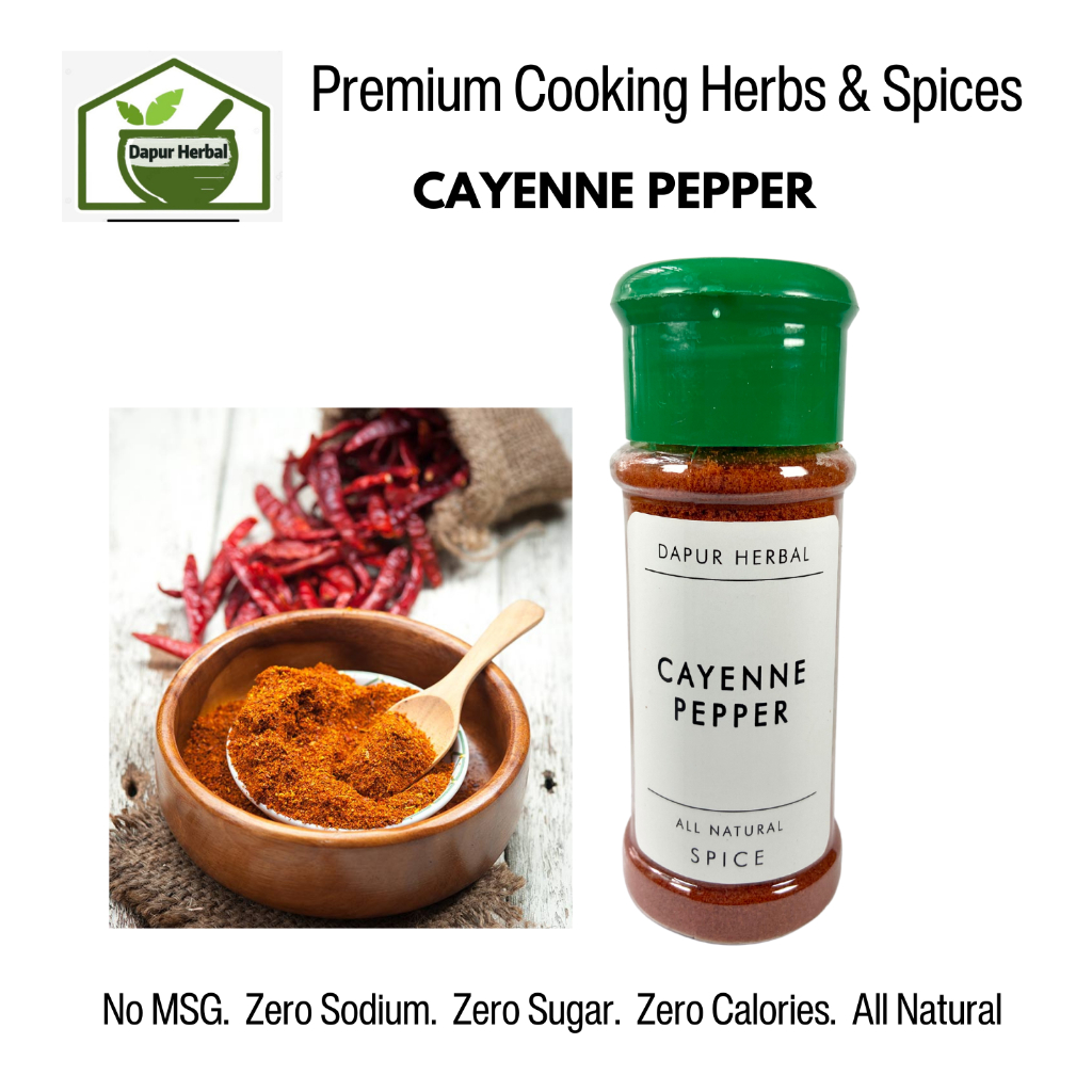 Dapur Herbal Halal Cayenne Pepper Powder 30gm | Serbuk Cayenne | 卡宴红辣椒粉 ...