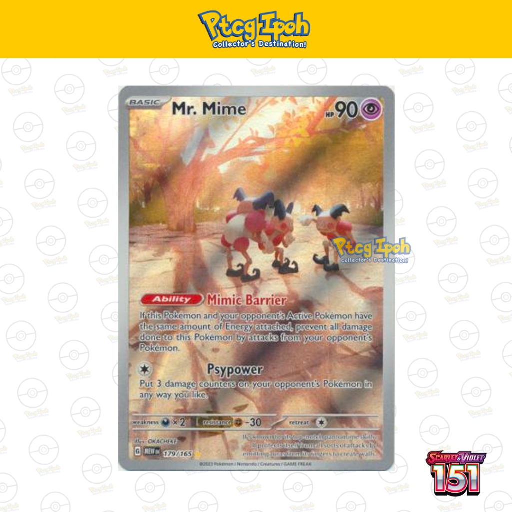 [Pokémon TCG] Pokemon 151: Mr. Mime - 179/165 - Illustration Rare ...