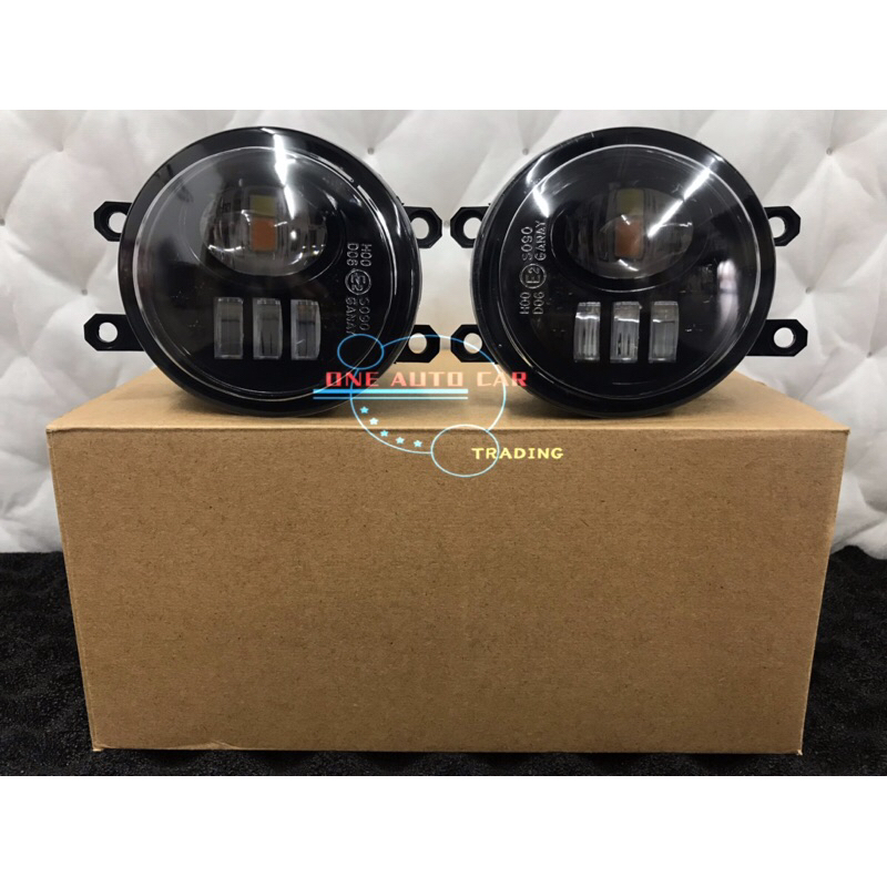 Toyota 2 Tone 4 Eye LED Fog / Vios Altis Camry Fortuner Wish Estima ...