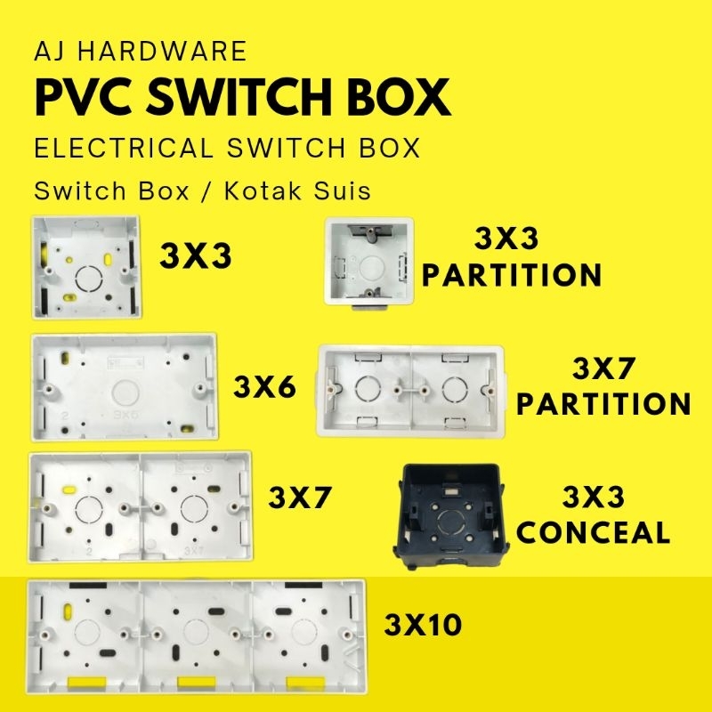 Electrical Socket Switch Box / Surface Box / Partition Box / Conceal