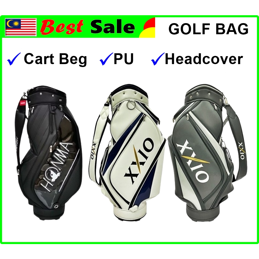 Golf Bag Cart PU Beg PGM PU Leather Honma XX10 READY STOCK Premium Golfer Bag Beg Golf Shopee
