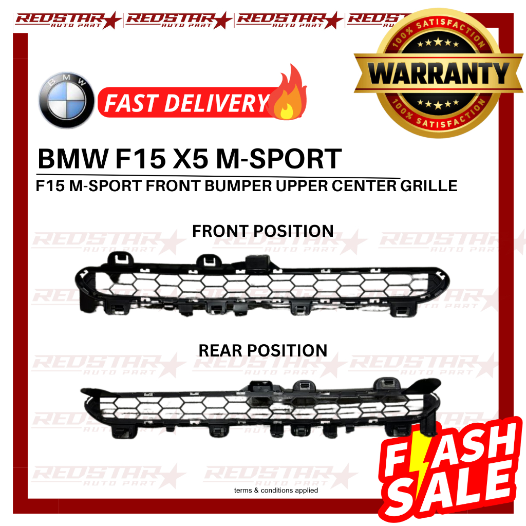 Genuine BMW X5 F15 Front Upper Center Grille OEM 51117336506