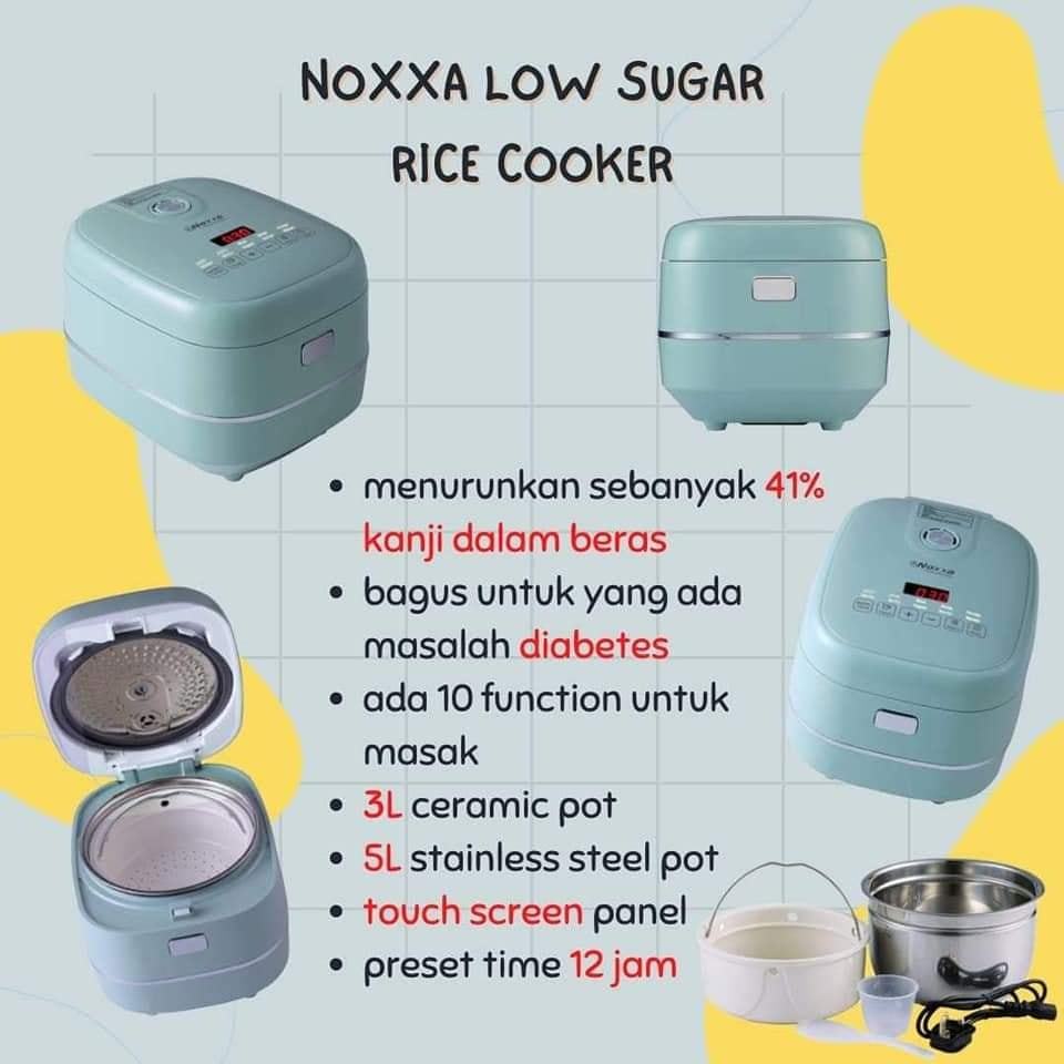 NOXXA Low Sugar Rice Cooker Periuk Rendah Gula Shopee Malaysia