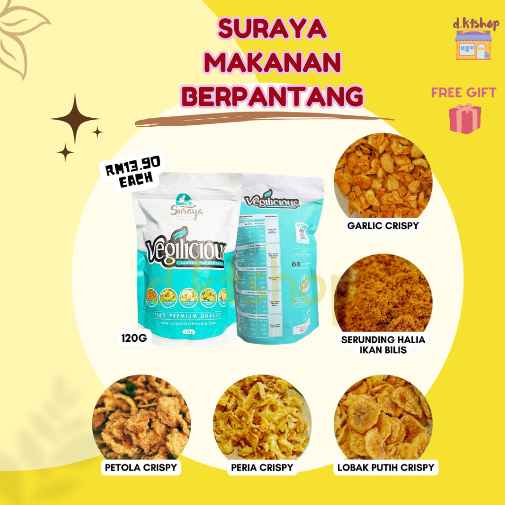 SURAYA MAKANAN BERPANTANG IBU BERSALIN SNACK MAKANAN PANTANG GARLIC ...