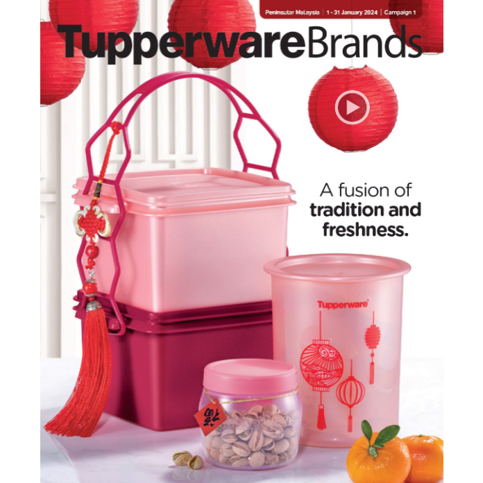 Tupperware CNY Double Deep with Cariolier (2) 1.7L | Shopee Malaysia