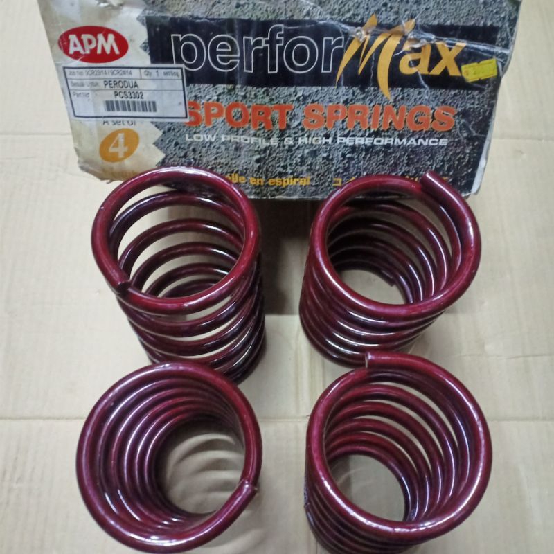 PRODUA KELISA KENARI SPORT SPRING APM PERFORMAX LOWERED SPORT COIL