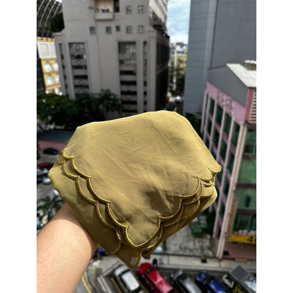 Shawl chifoon sulam embroidery murah premium Ready stock in Malaysia