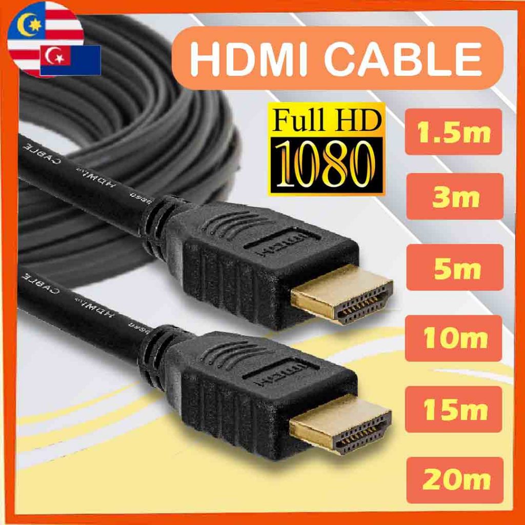 HDMI Cable V1.4 for HD TV LCD 3D DVD PS4 Xbox 1080p High Speed 1M 1.8M 3M 5M