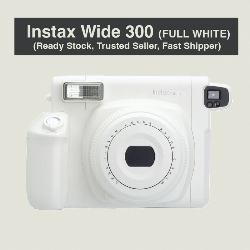 (Last Stock) Instant Wide 300 White Camera US Import Set by Fujifilm