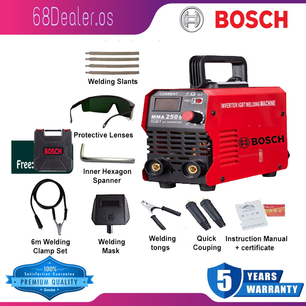 Bosch MMA Welding Machine Gasless Welding Machine MMA250S MMA