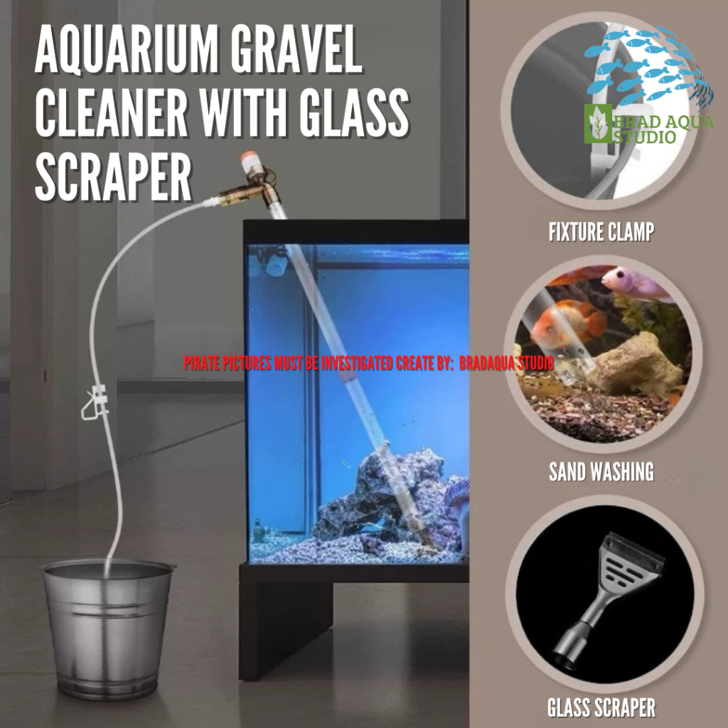 1.43M Aquarium Fish Tank Cleaner Water Siphon Vacuum Gravel Cleaner Syphon  Aquarium Accessory