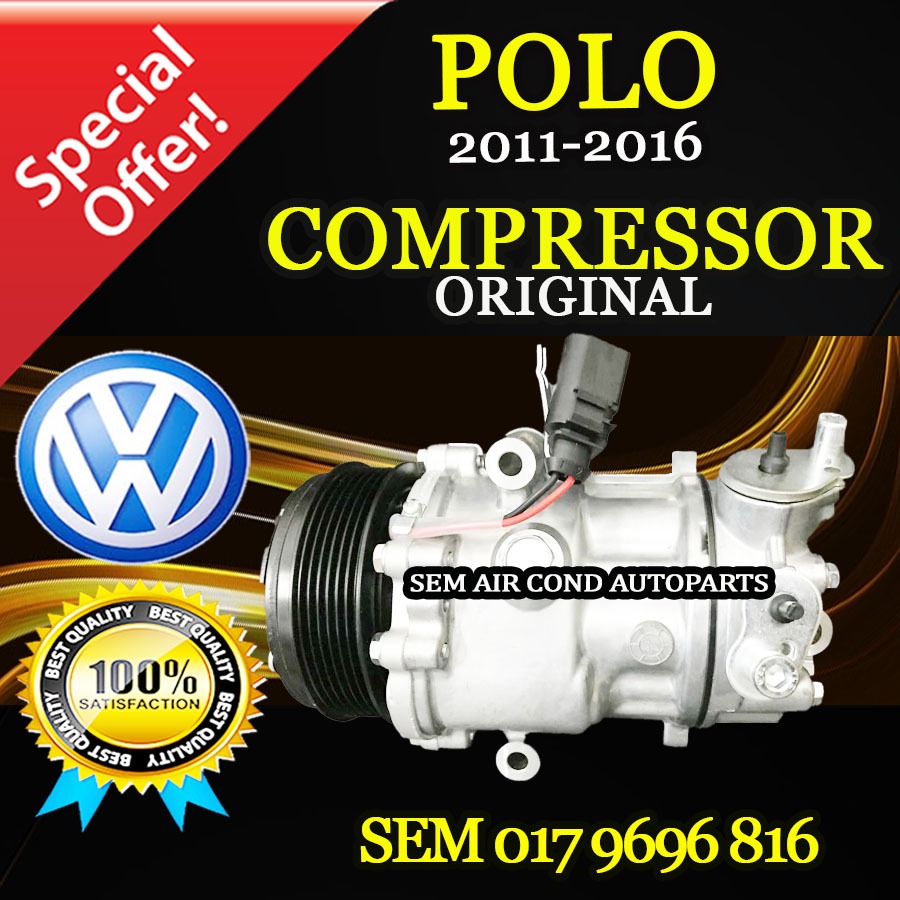 VOLKSWAGEN POLO 2011-2016 YEAR ORIGINAL COMPRESSOR/ KOMPRESSOR (CAR ...
