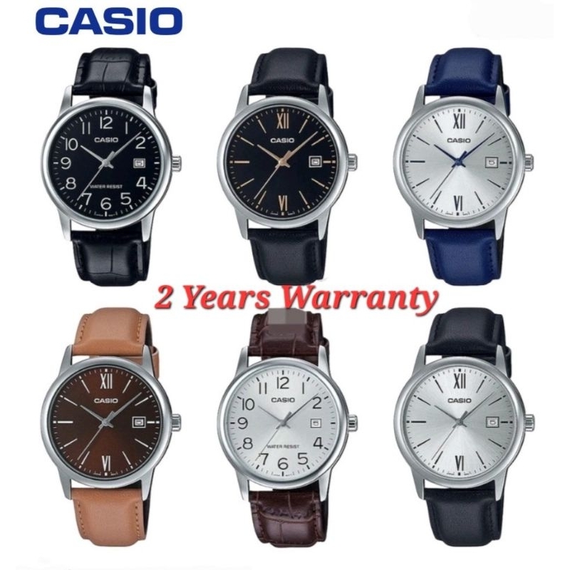 [2YEARS WARRANTY] Casio Men Watches MTP-V002L-1B3 MTP-V002L-2B3 MTP ...