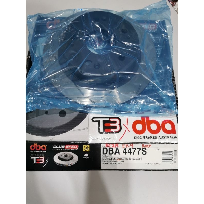 DBA T3-4000 Honda civic EK9 rear disc brake rotor DC2 type r DBA4477S ...