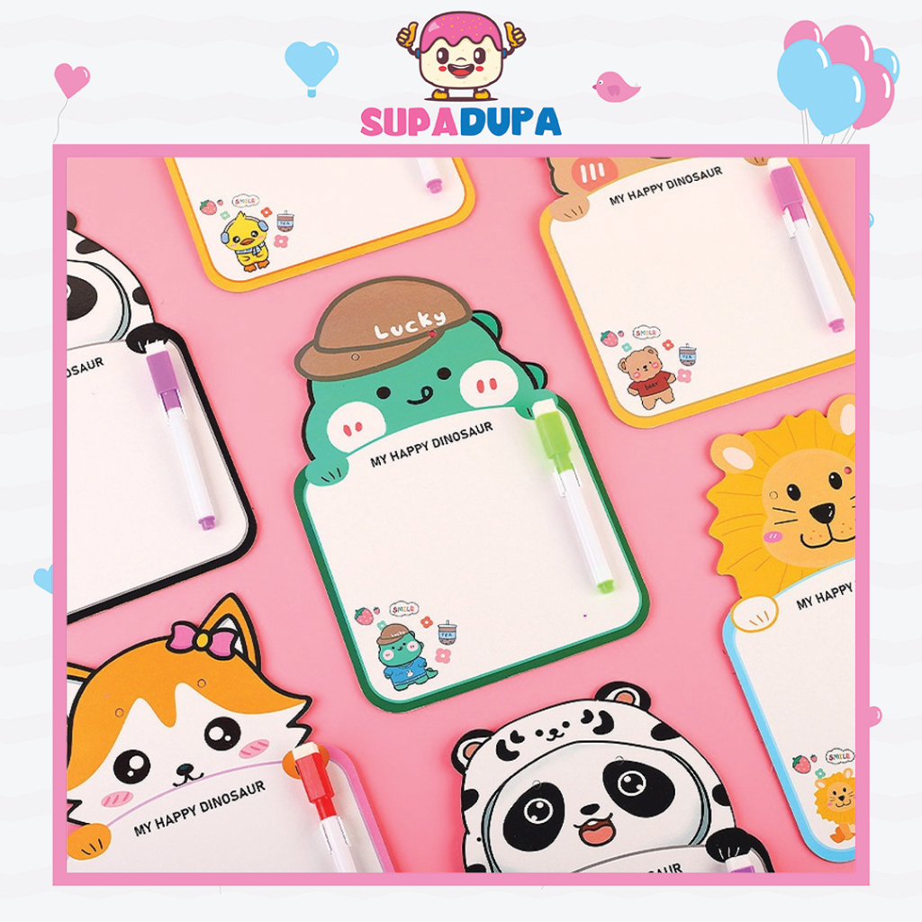 Mini Learning Writing Board Graffiti Children's Cute Cartoon Erasable ...