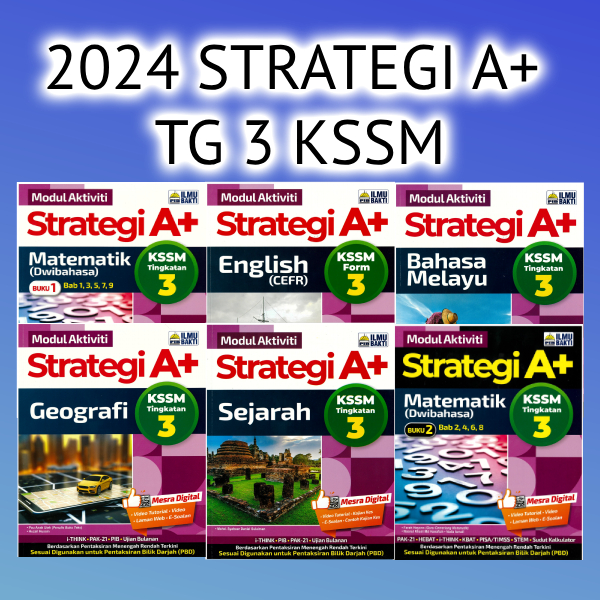 2024 Buku Kerjalatihan Modul Aktiviti Strategi A Kssm Tingkatan 3 Penerbit Ilmu Bakti 