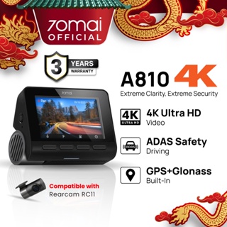 Global 70mai Dash Cam A810 Ultra HD 4K Built-in GPS ADAS Auto Record 150FOV  Motion