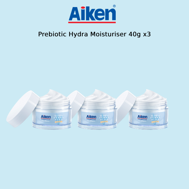 AIKEN Prebiotic Hydra Moisturiser (40g x 3) No.1 Best Seller Gel
