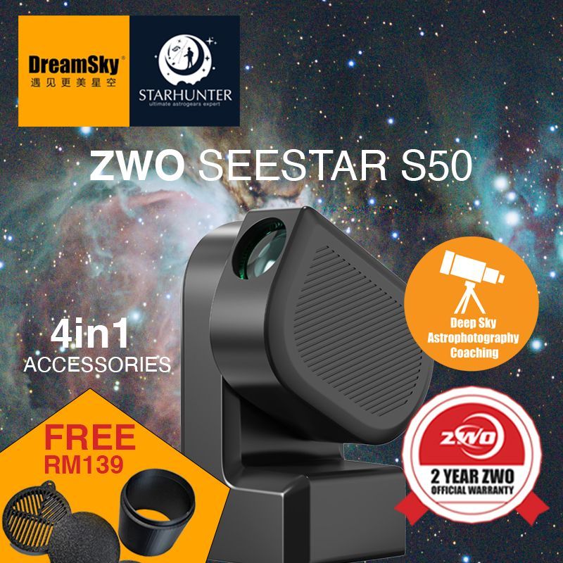 ZWO Seestar S50 Smart Telescope | Shopee Malaysia