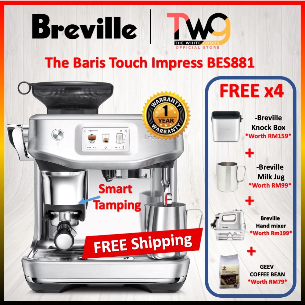 [FREE SHIPPING] Breville BES881 The Barista Touch™ Impress With Smart