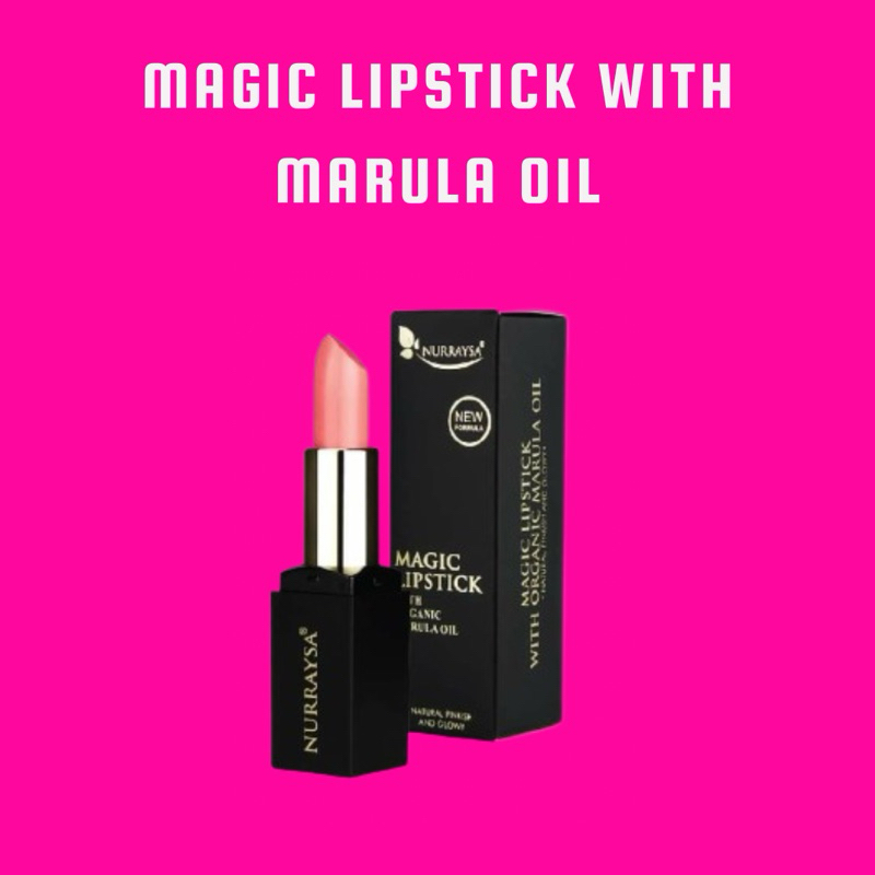 Original Nurraysa Magic Lipstick With Organic Marula Oil 100 Original Hq Shopee Malaysia 1288