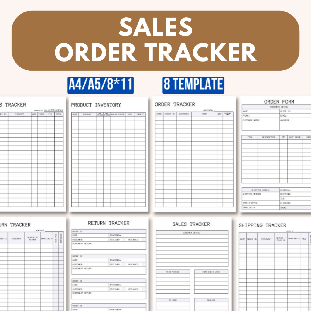 🔥INSTANT🔥 Sales Order Tracker Template Order Sales Return Product ...