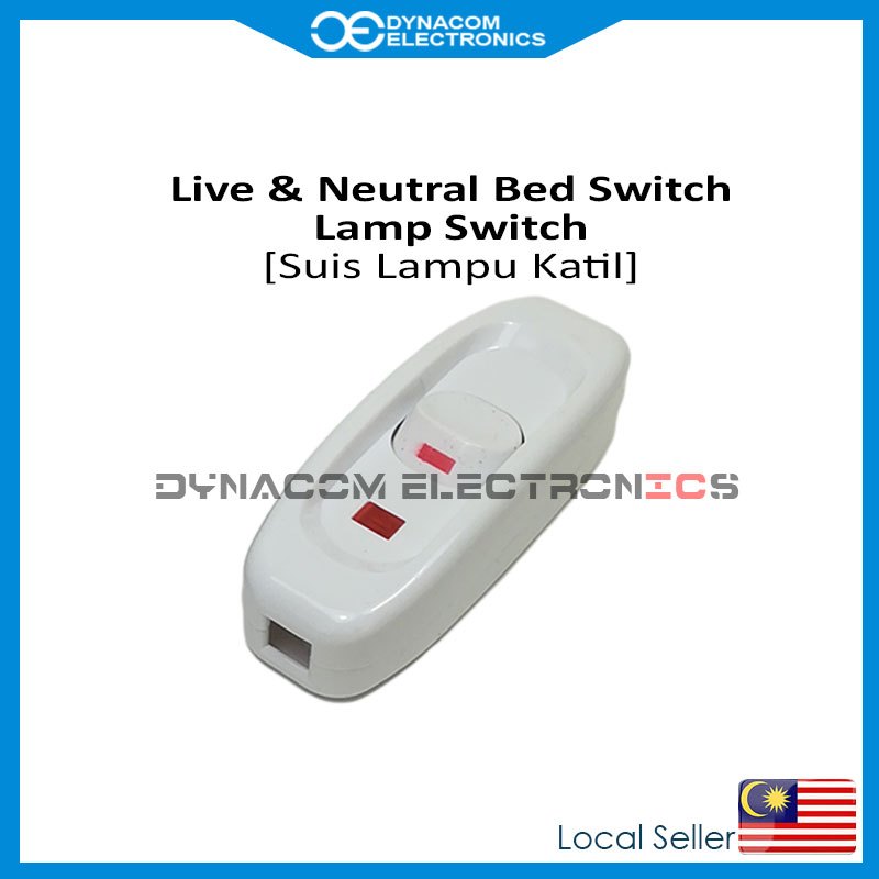 AC 250V 10A Inline ON/OFF Room Hall Lamp Desk Light Bed Switch With ...