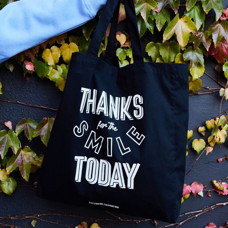 READY STOCK COTTON ON FOUNDATION ORGANIC TOTE BAG Shopee Malaysia