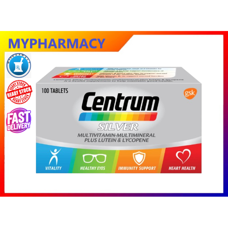 Centrum Silver Multivitamin-Multimineral Plus Lutein for Healthy Eyes ...