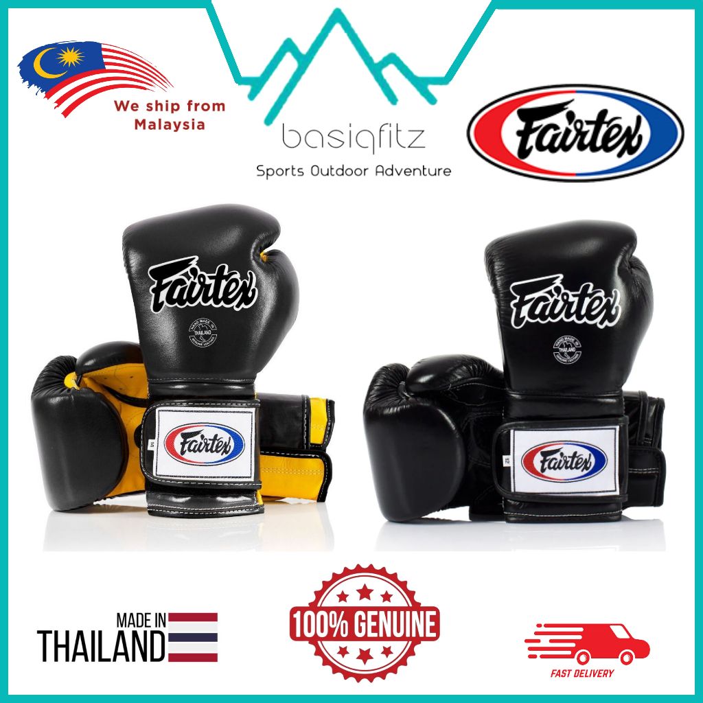 Fairtex Gants De Boxe Gant Fairtex Style Mexicain BGV9 Bleu-jaune Fairtex Bgv9