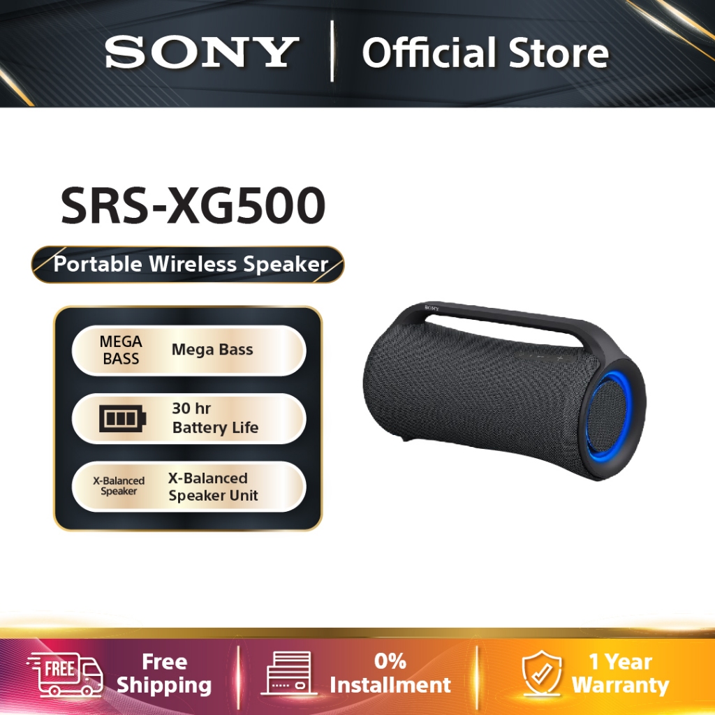 Sony SRS-XG500 Portable Wireless Speaker | X-Balanced Speaker Unit ...