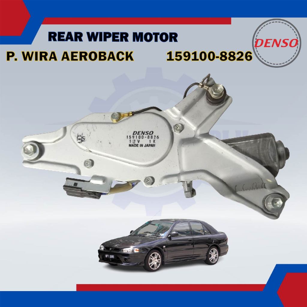 Rear Wiper Motor-Proton Wira Aeroback-DENSO-159100-8826 (MB883135 ...