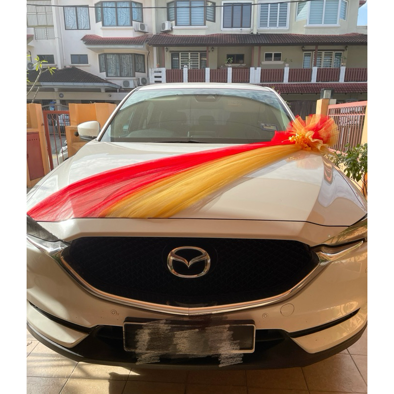Kereta Pengatin Hiasan ikat tepi Wedding car decoration Shopee Malaysia