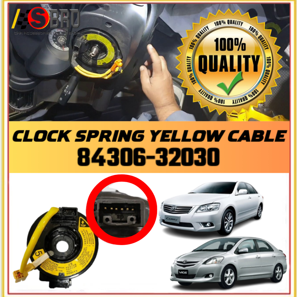 CLOCK SPRING FOR TOYOTA VIOS OLD NCP42/ CAMRY ACV30/ RAV-4 CODE-84306 ...