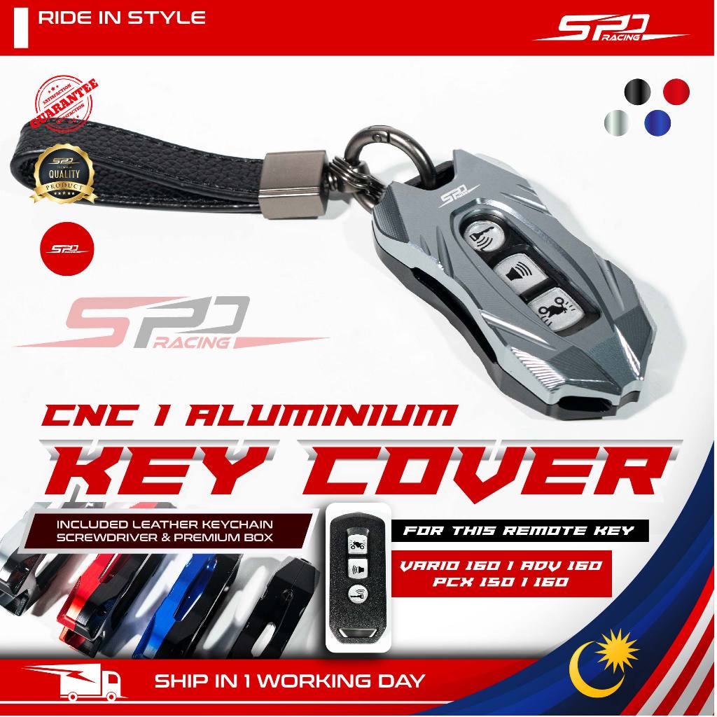 Key Cover - SPD Racing (CNC Alloy) for ADV 160, VARIO 160 , PCX150/ 160 ...
