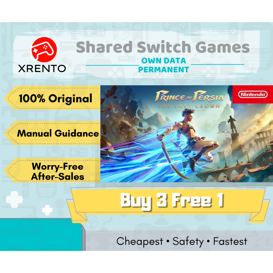 ⚡Buy 3 Free 1⚡Nintendo Switch Games Digital Download Prince of Persia The  Lost Crown Own Data Eshop | Shopee Malaysia