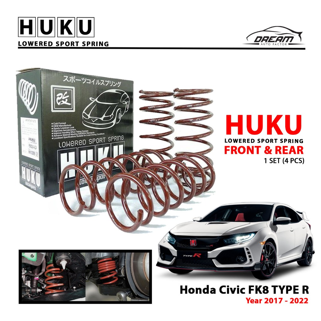 Honda Civic FK8 TYPE R HUKU Lowered Sport Spring | Shopee Malaysia