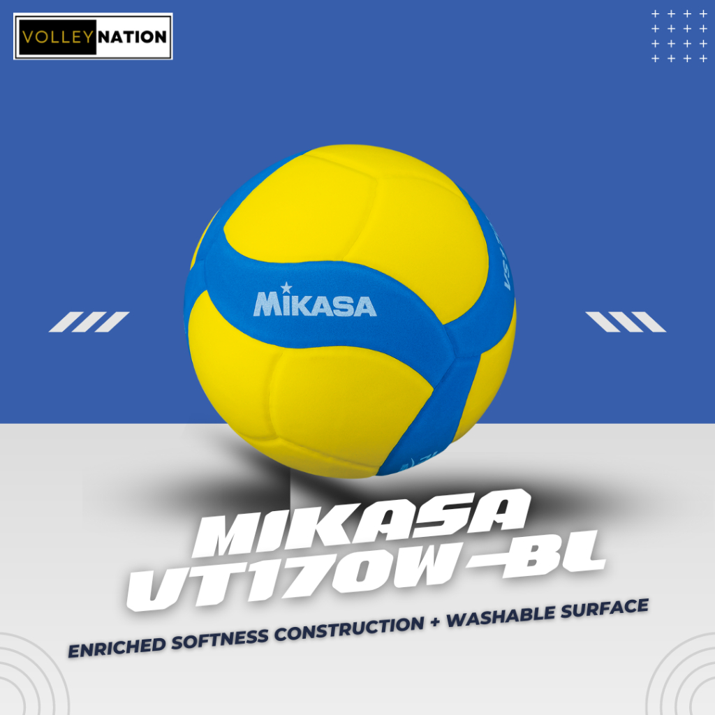 Pallone Pallavolo Pallavolo Mikasa VS170W-Y-BL Per Bambini