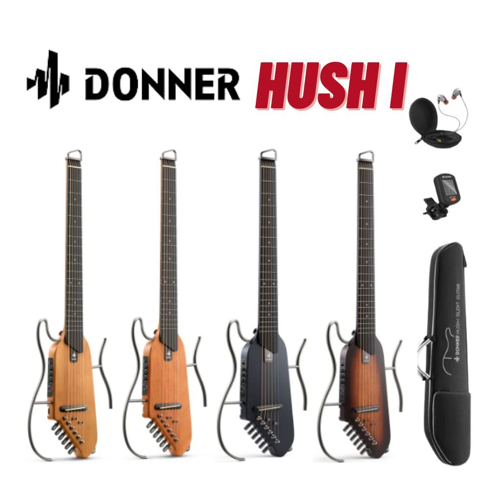 Donner HUSH-I Silent Acoustic Guitar Kit for Travel